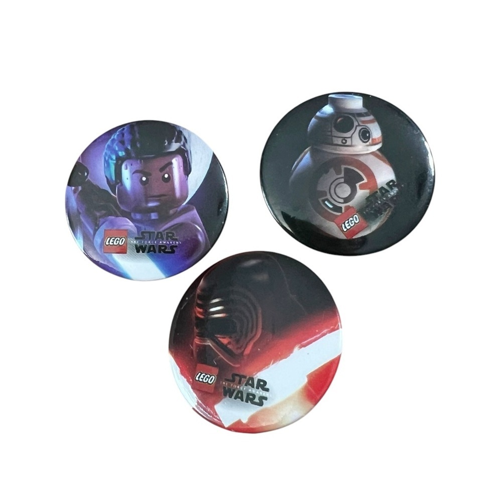 Lot of 3 Lego Star Wars The Force Awakens Promo Metal Pins